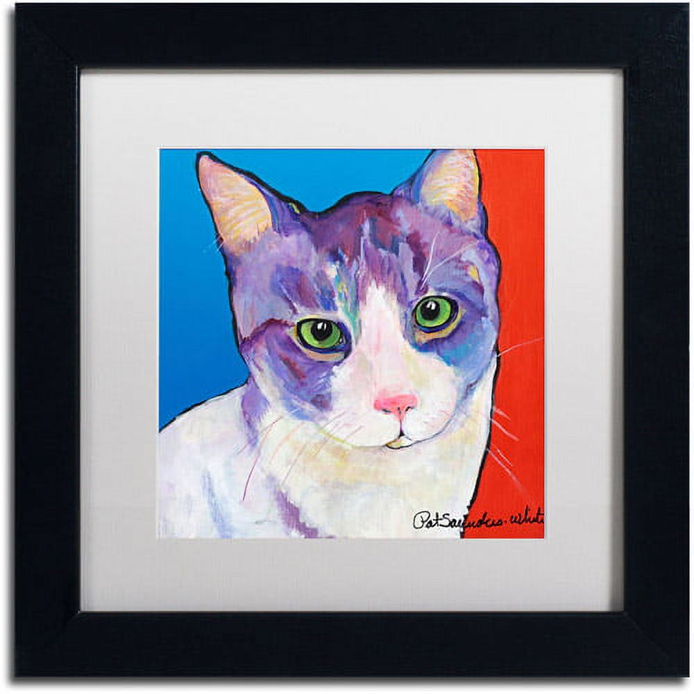 Trademark Fine Art "Nugget" Canvas Art by Pat Saunders-White, White Mat, Black Frame