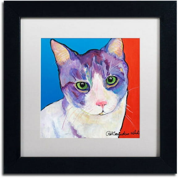 Trademark Fine Art "Nugget" Canvas Art by Pat Saunders-White, White Mat, Black Frame