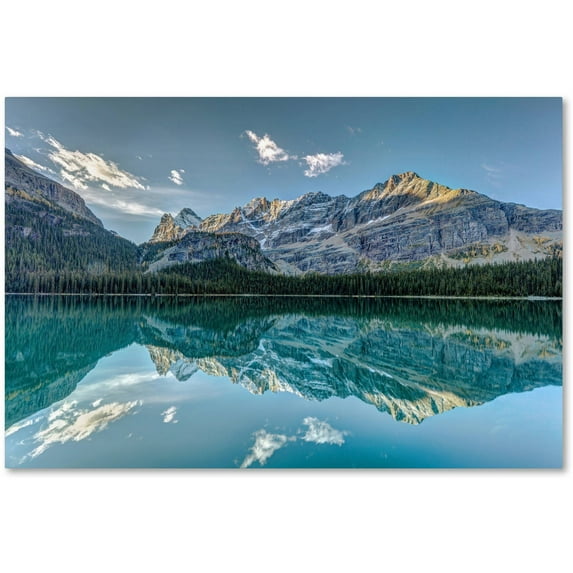 Trademark Fine Art 'O'Hara Lake Reflections at Dawn' Canvas Art by Pierre Leclerc