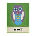 thumbnail image 1 of Trademark Fine Art 'O is for Owl Childrens Art' Canvas Art by Chariklia Zarris, 1 of 3