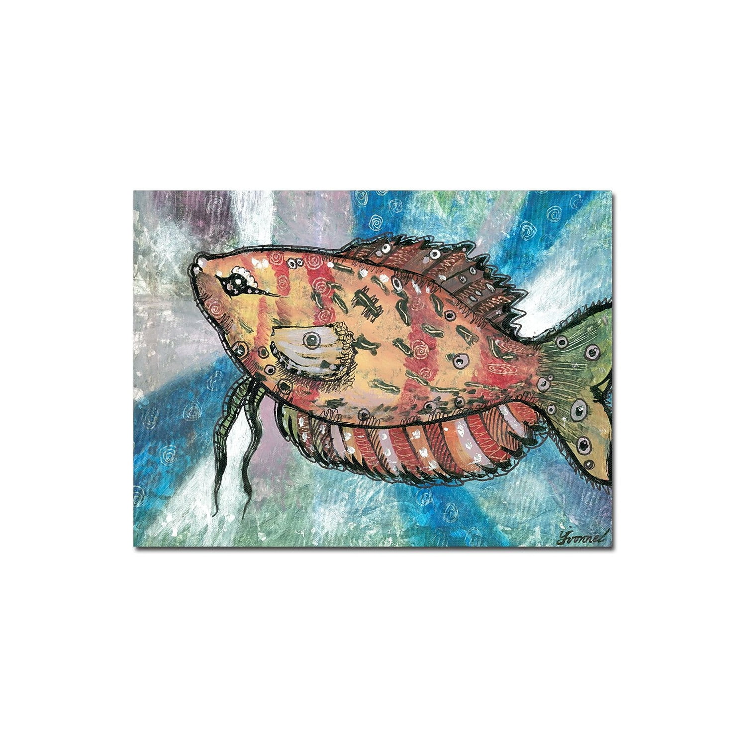 Trademark Fine Art "Oascado Rojo" Canvas Art