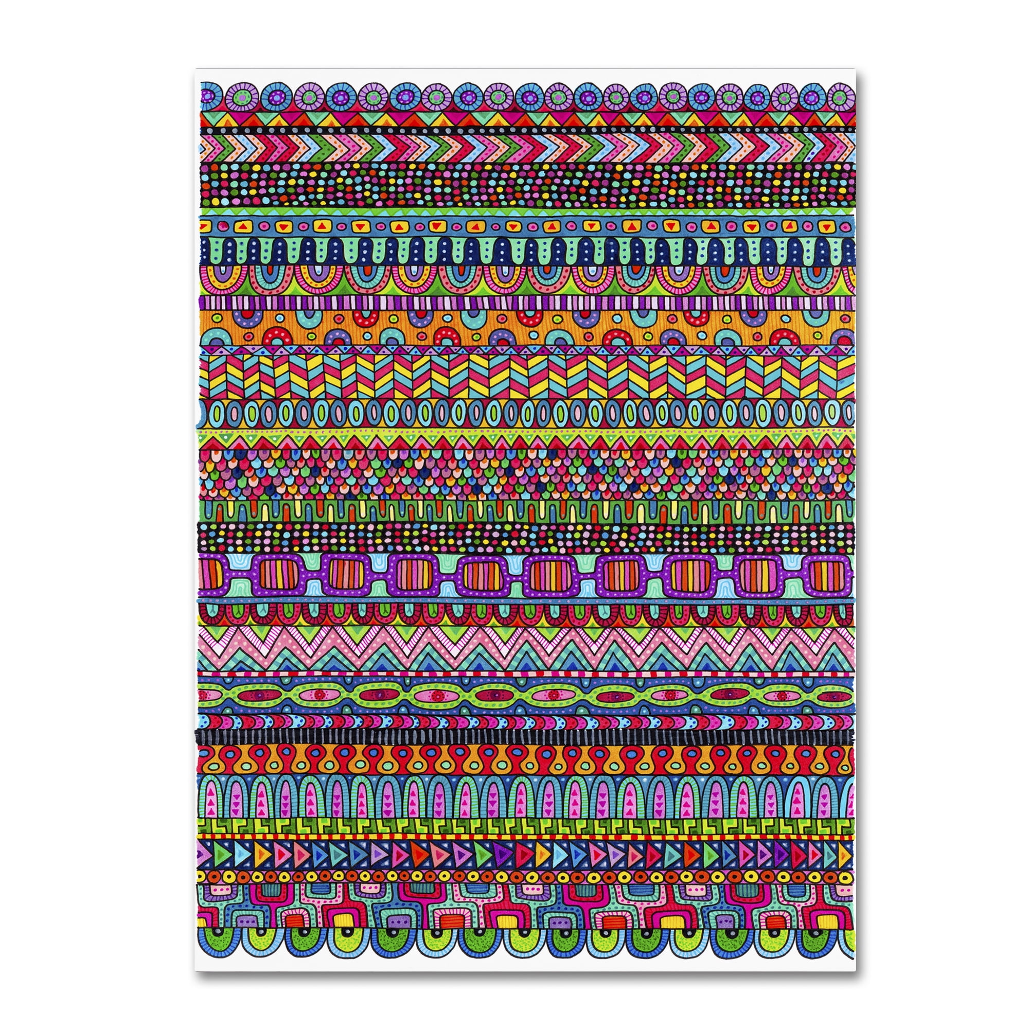 Trademark Fine Art "Oaxaca Mat" Canvas Art by Hello Angel