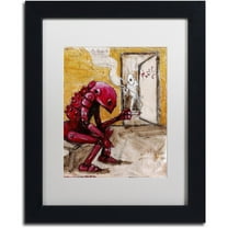 Trademark Fine Art 'Obsolete' Canvas Art by Craig Snodgrass, White Matte, Black Frame