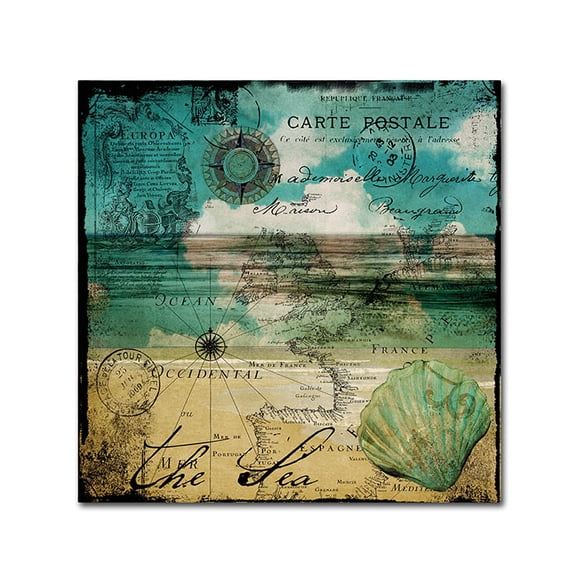 Trademark Fine Art "Ocean Clouds II" Canvas Art by Color Bakery