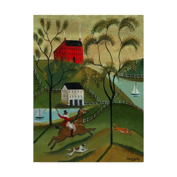 Trademark Fine Art 'Ocean Fox Hunt' Canvas Art by Cheryl Bartley