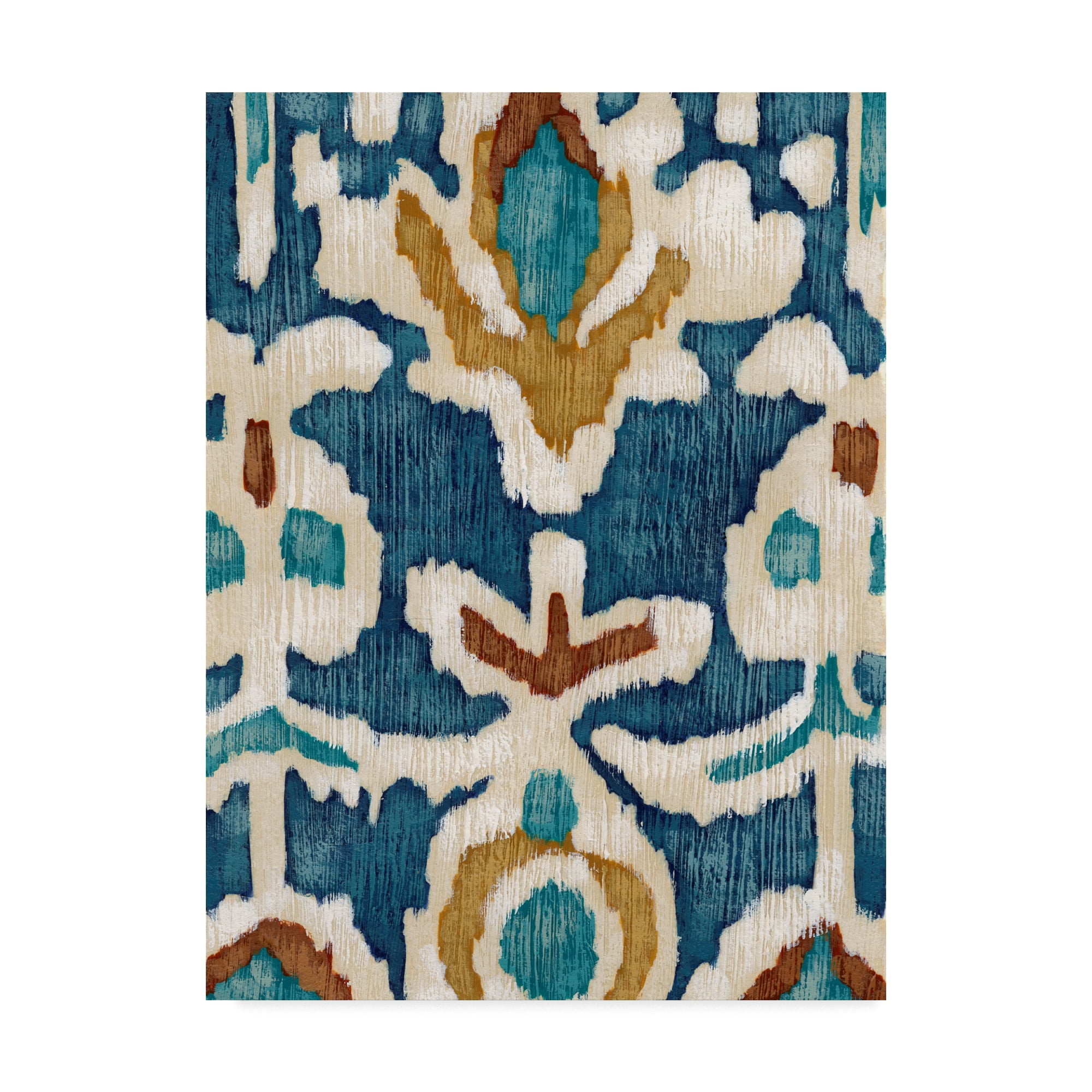 Trademark Fine Art 'Ocean Ikat I' Canvas Art by Chariklia Zarris