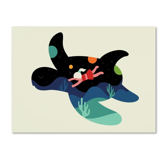 Trademark Fine Art 'Ocean Roaming' Canvas Art by Andy Westface