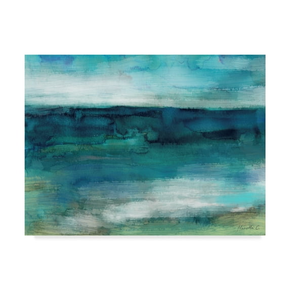 Trademark Fine Art 'Ocean Waves 1' Canvas Art by Marietta Cohen Art And Design