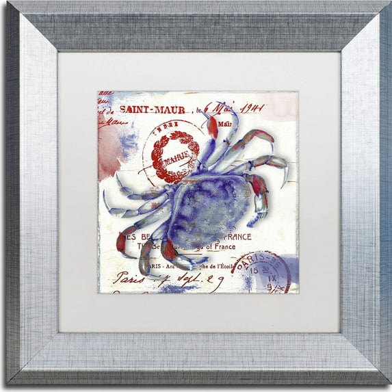 Trademark Fine Art "Oceania I" Canvas Art by Color Bakery, White Matte, Silver Frame