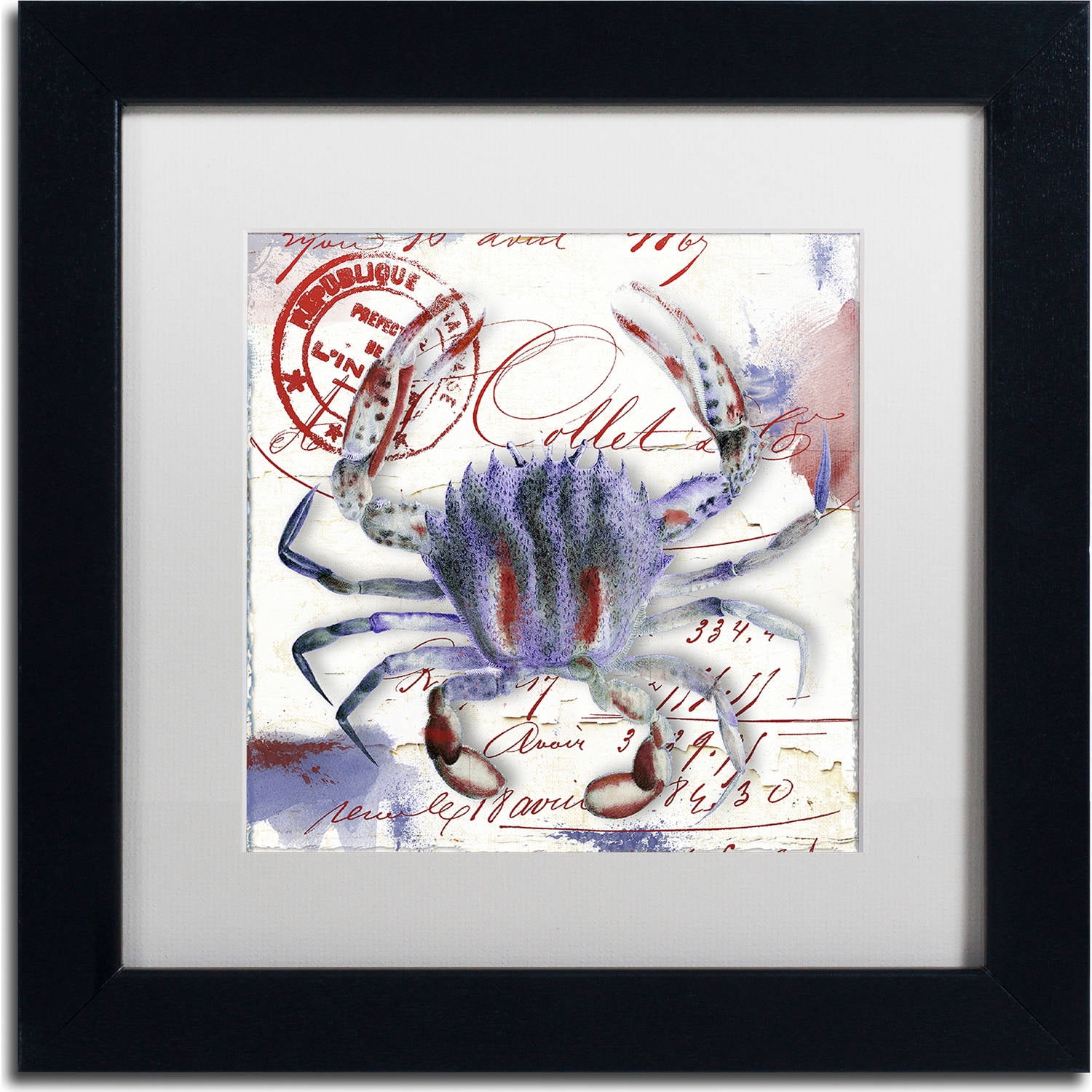 Trademark Fine Art "Oceania II" Canvas Art by Color Bakery, White Matte, Black Frame