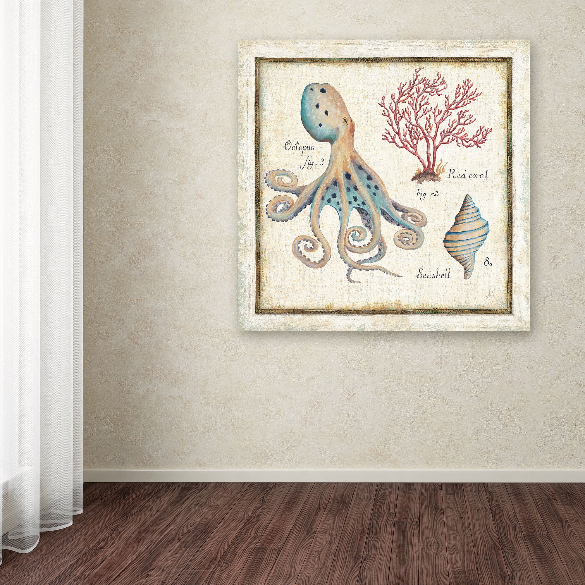Trademark Fine Art "Oceanography I" Canvas Art by Daphne Brissonnet