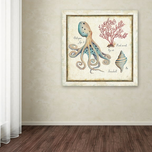 Trademark Fine Art "Oceanography I" Canvas Art by Daphne Brissonnet