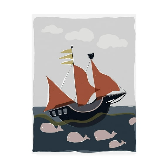 Trademark Fine Art 'Oceans Ahoy II' Canvas Art by Rob Delamater