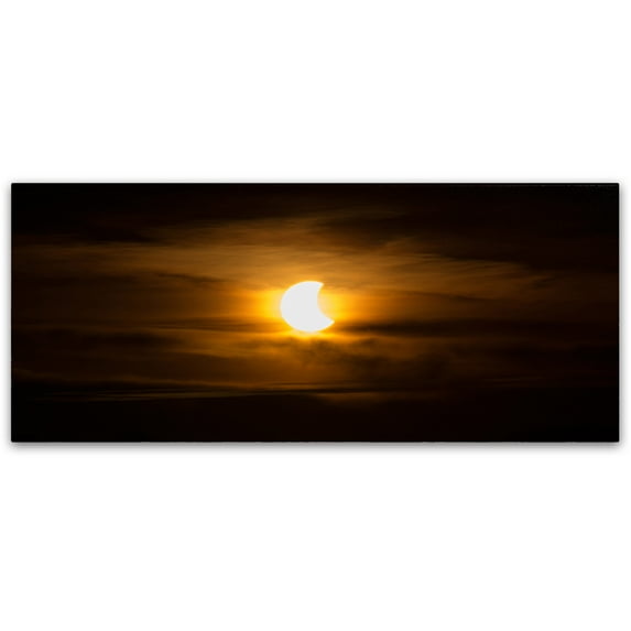 Trademark Fine Art "October 2014 Solar Eclipse" Canvas Art by Kurt Shaffer