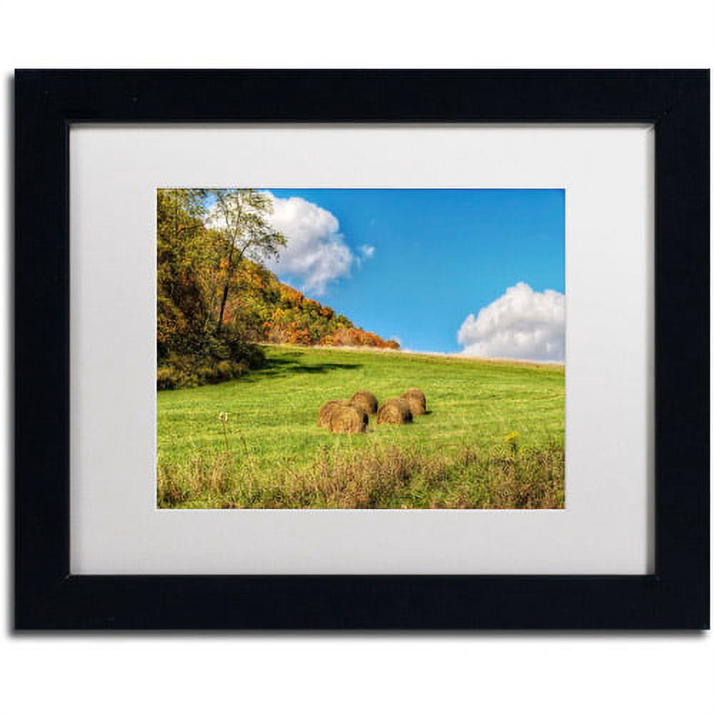 Trademark Fine Art "October Afternoon" Canvas Art by Lois Bryan, White Mat, Black Frame