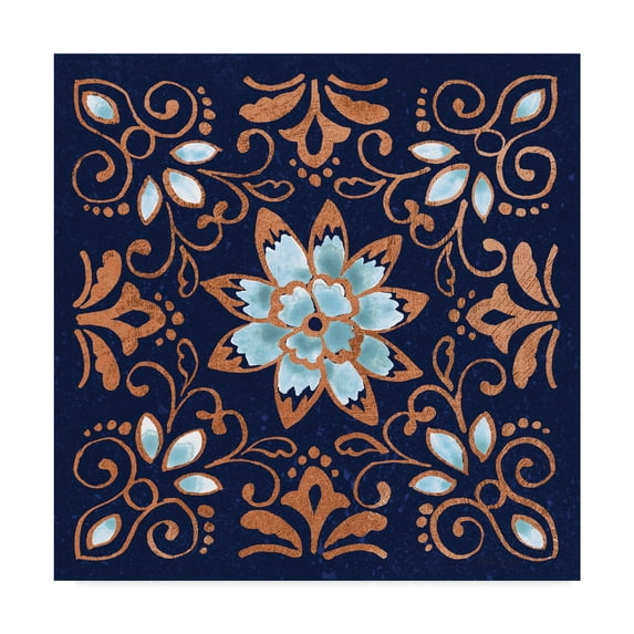 Trademark Fine Art 'October Garden XI Blue' Canvas Art by Beth Grove