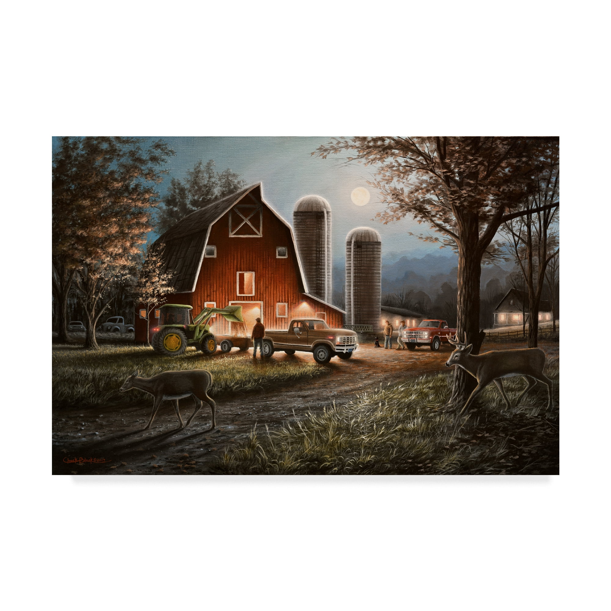 Trademark Fine Art 'October Nights' Canvas Art by Chuck Black