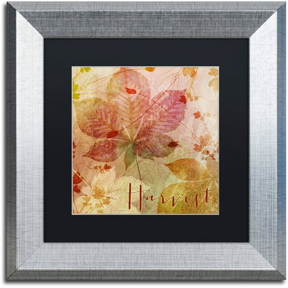 Trademark Fine Art "October Pastel I" Canvas Art by Color Bakery Black Matte, Silver Frame