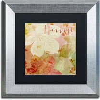 Trademark Fine Art "October Pastel II" Canvas Art by Color Bakery Black Matte, Silver Frame