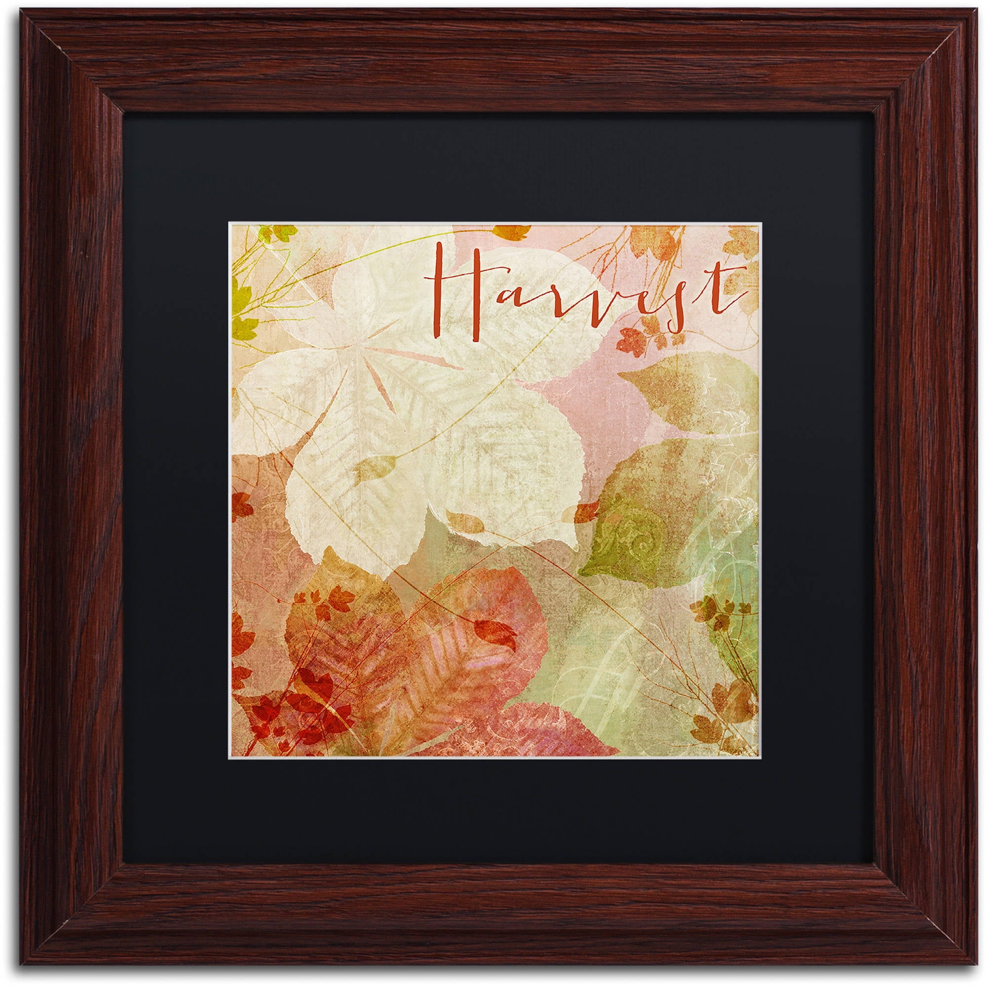 Trademark Fine Art "October Pastel II" Canvas Art by Color Bakery Black Matte, Wood Frame