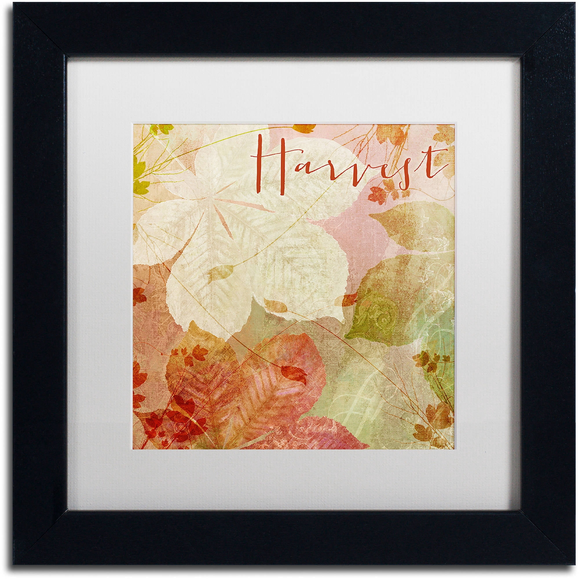 Trademark Fine Art "October Pastel II" Canvas Art by Color Bakery White Matte, Black Frame