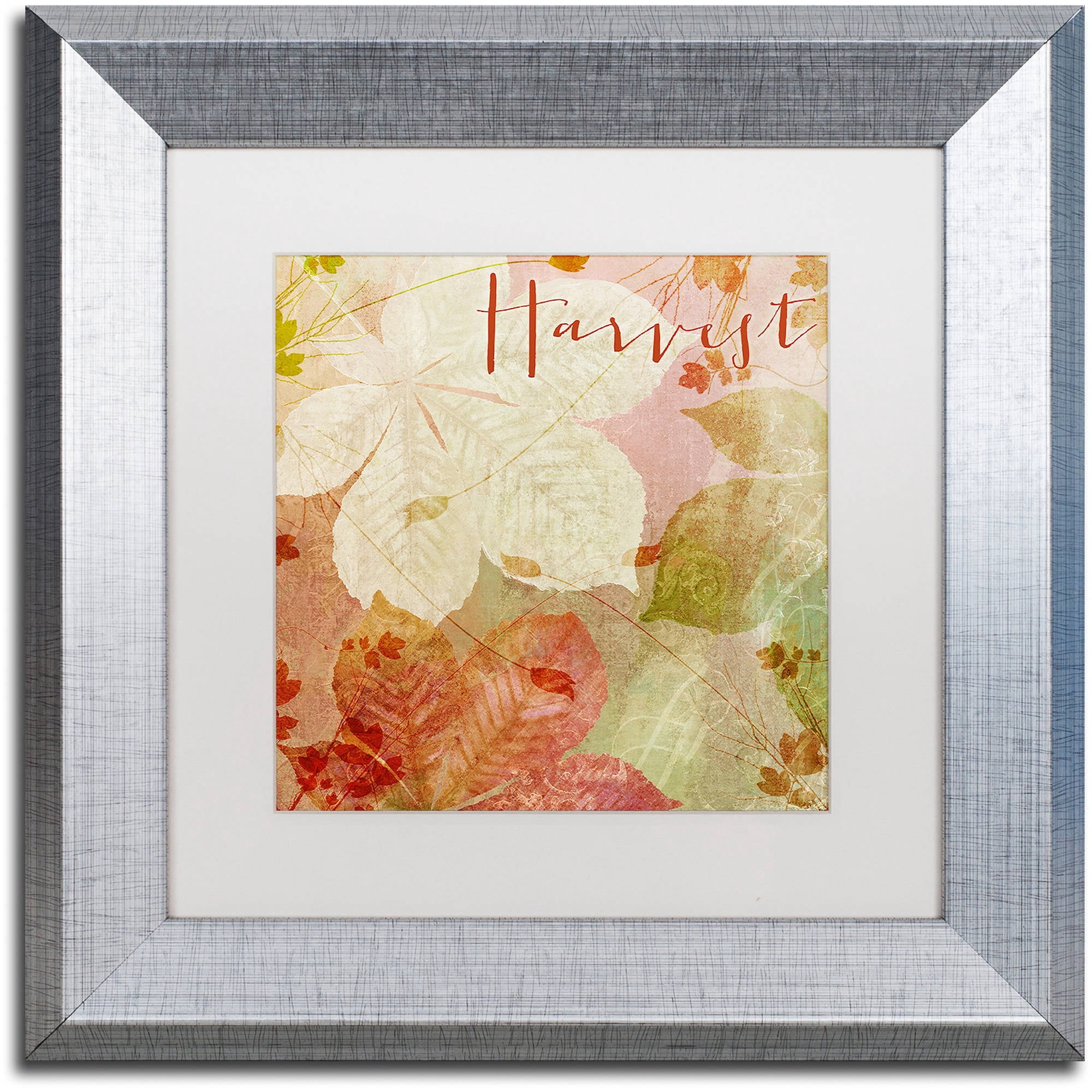Trademark Fine Art "October Pastel II" Canvas Art by Color Bakery White Matte, Silver Frame