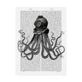 thumbnail image 1 of Trademark Fine Art 'Octopus And Diving Helmet' Canvas Art by Fab Funky, 1 of 3