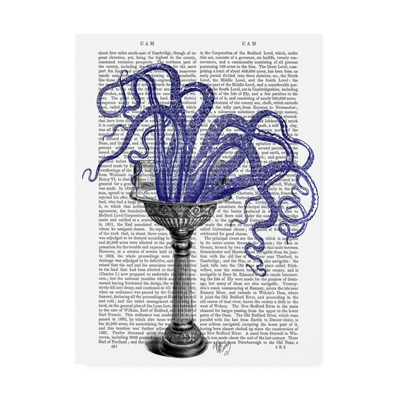 Trademark Fine Art 'Octopus In Sink' Canvas Art by Fab Funky