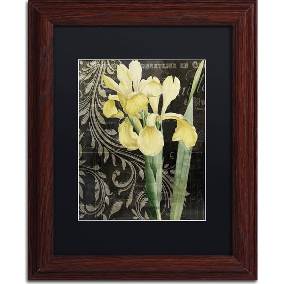 Trademark Fine Art "Ode To Yellow" Canvas Art by Color Bakery, Black Matte, Wood Frame