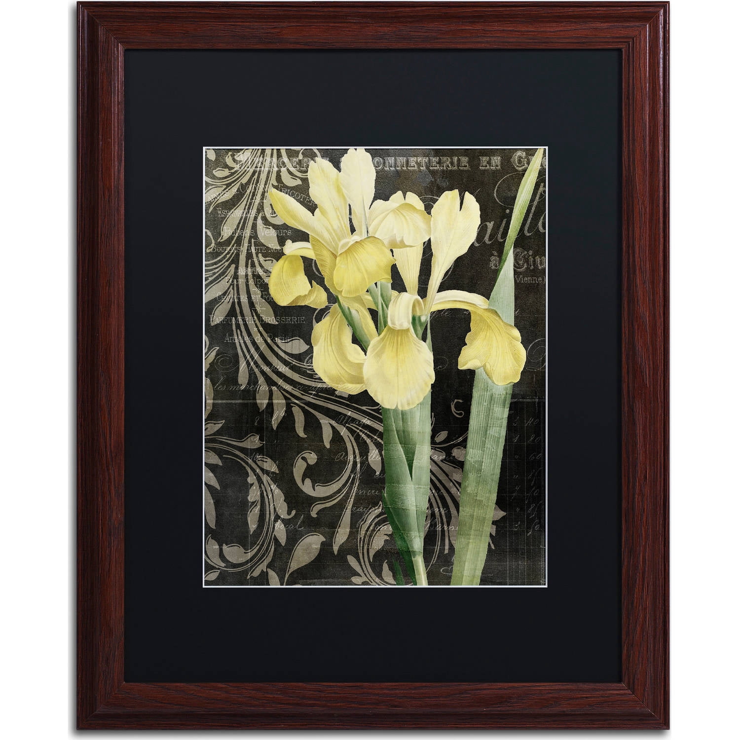 Trademark Fine Art "Ode To Yellow" Canvas Art by Color Bakery, Black Matte, Wood Frame