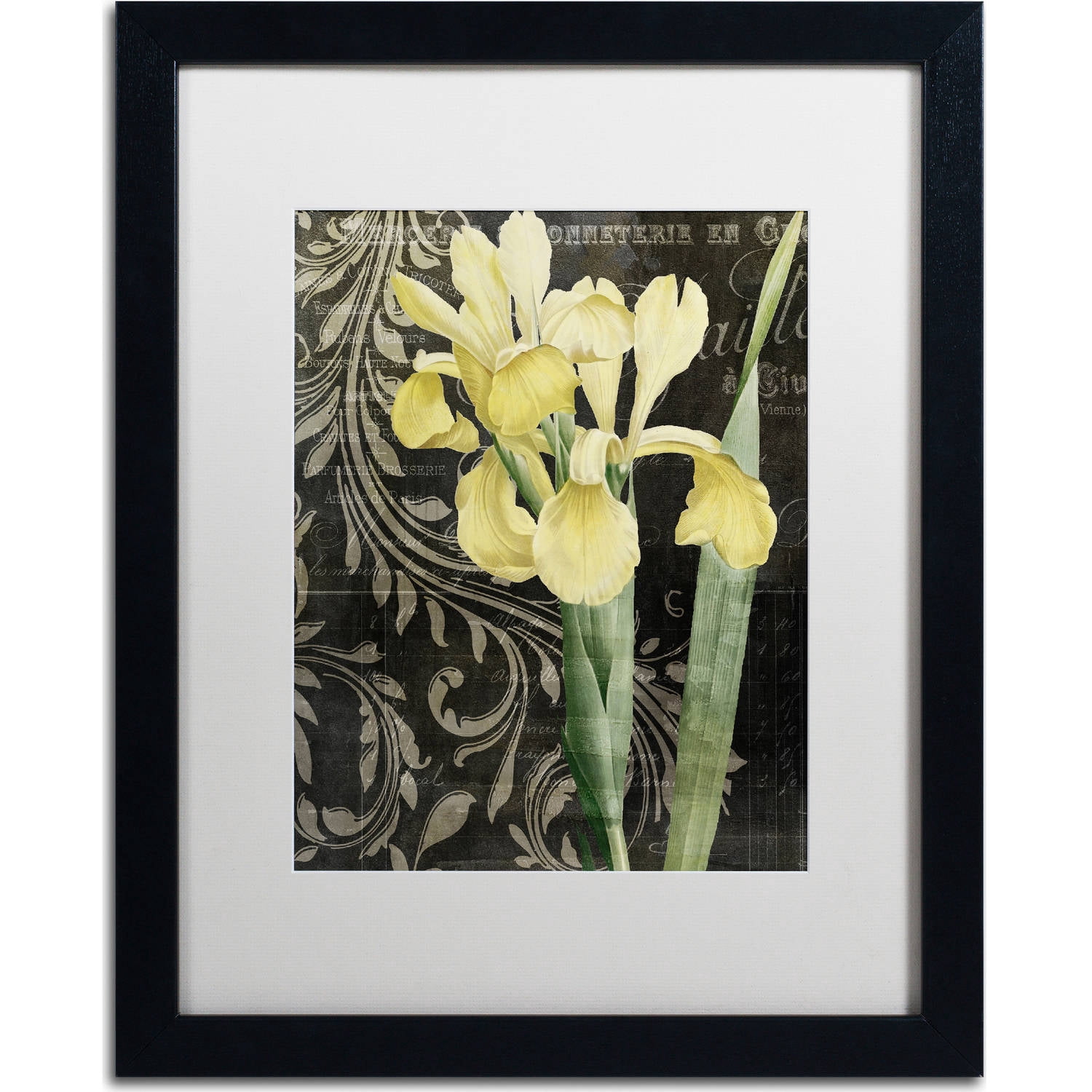 Trademark Fine Art "Ode To Yellow" Canvas Art by Color Bakery, White Matte, Black Frame