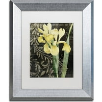 Trademark Fine Art "Ode To Yellow" Canvas Art by Color Bakery, White Matte, Silver Frame