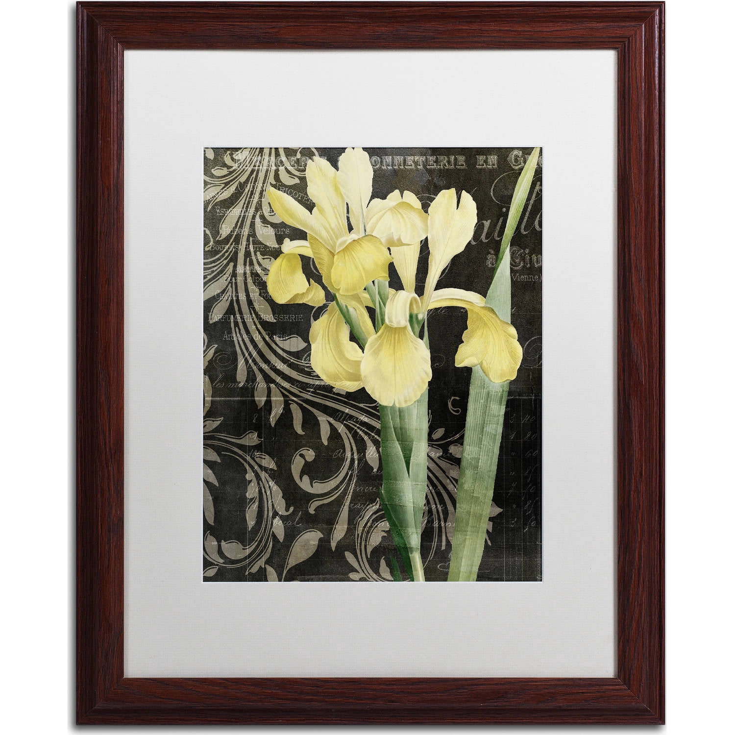 Trademark Fine Art "Ode To Yellow" Canvas Art by Color Bakery, White Matte, Wood Frame