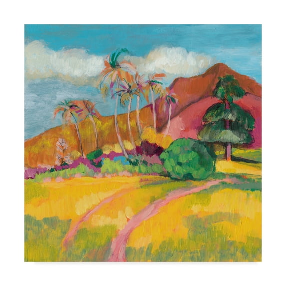 Trademark Fine Art 'Ode to Gauguin I' Canvas Art by Jennifer Goldberger