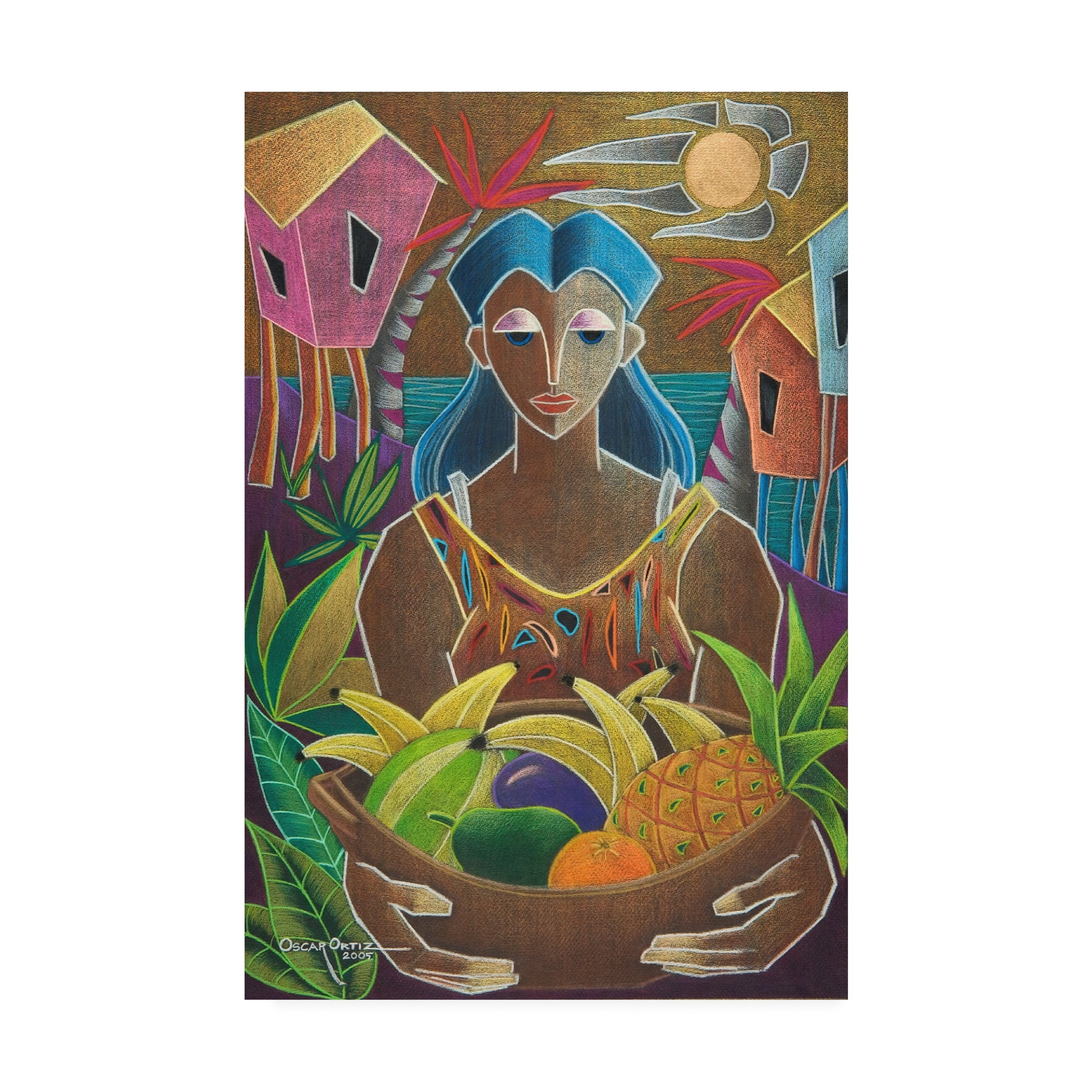 Trademark Fine Art 'Offerings From Our Land' Canvas Art by Oscar Ortiz