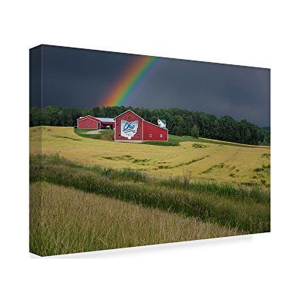 Trademark Fine Art 'Ohio Farm Rainbow' Canvas Art by Galloimages Online