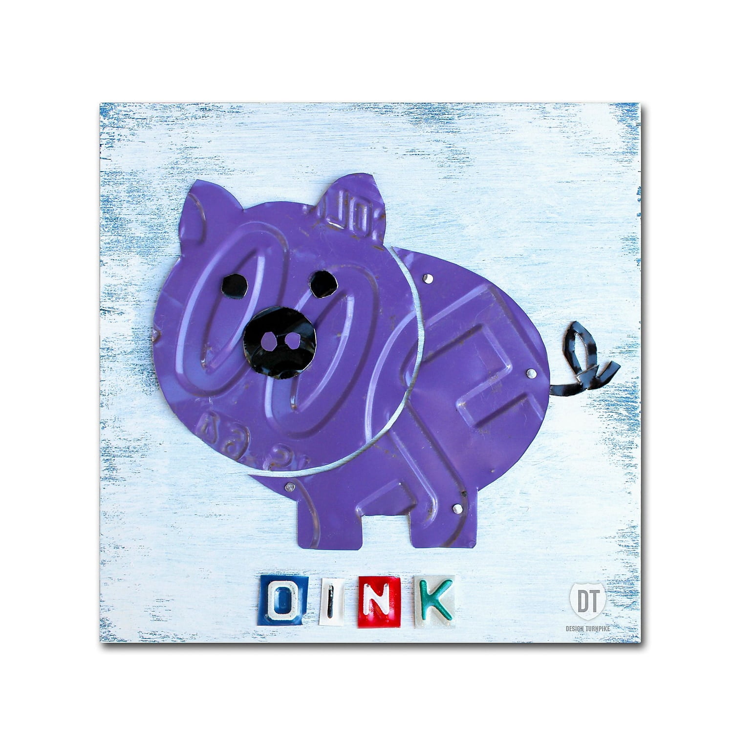Trademark Fine Art 'Oink the Pig' Canvas Art by Design Turnpike