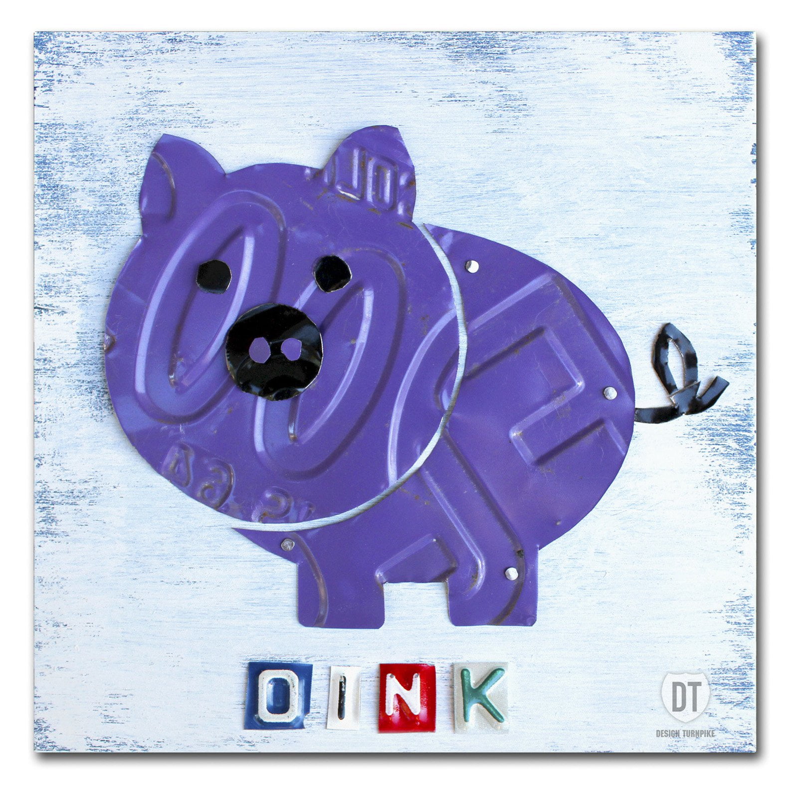 Trademark Fine Art 'Oink the Pig' Canvas Art by Design Turnpike