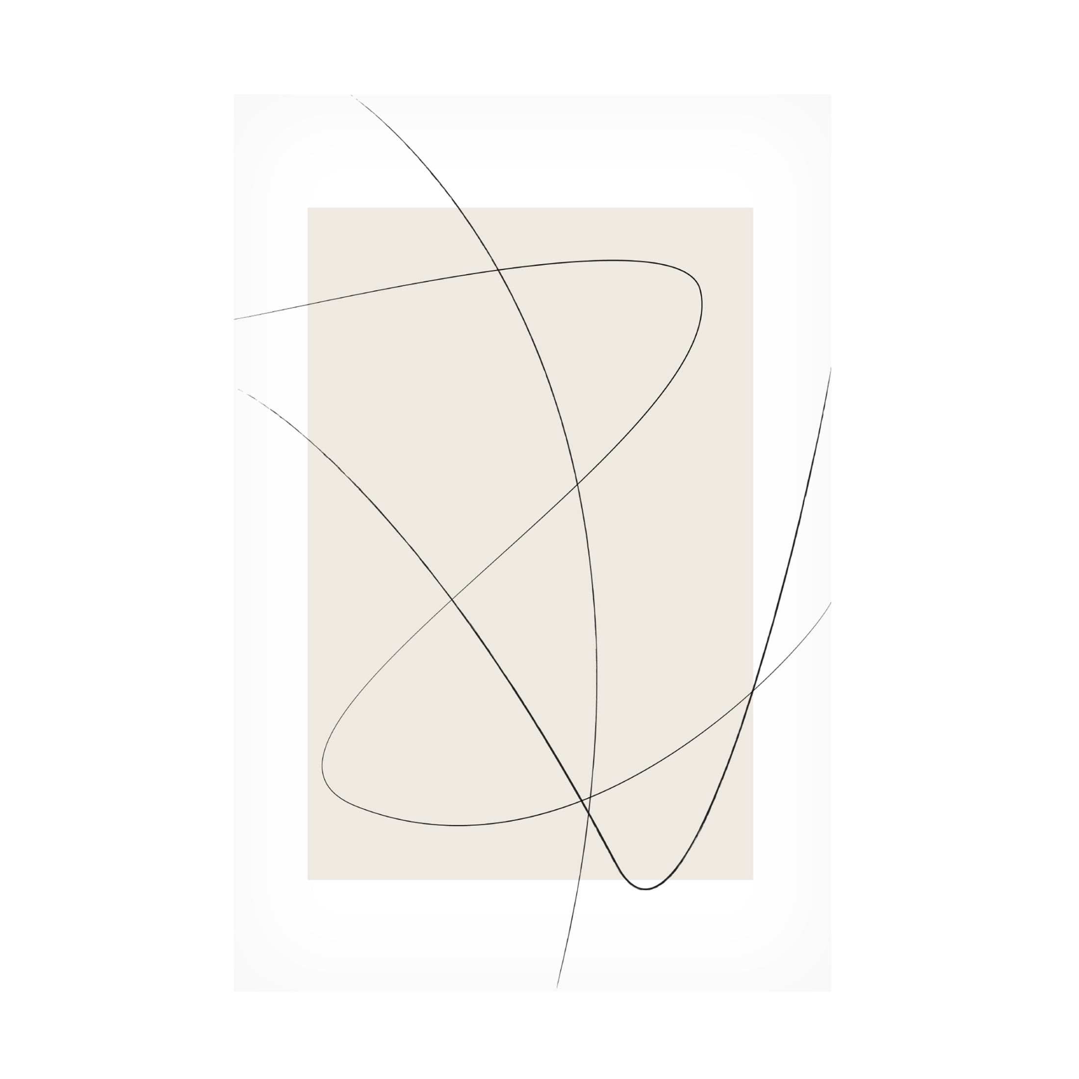 Trademark Fine Art Oju Design  Beige Abstract Canvas Wall Art