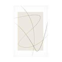 Trademark Fine Art Oju Design Beige Abstract Canvas Wall Art