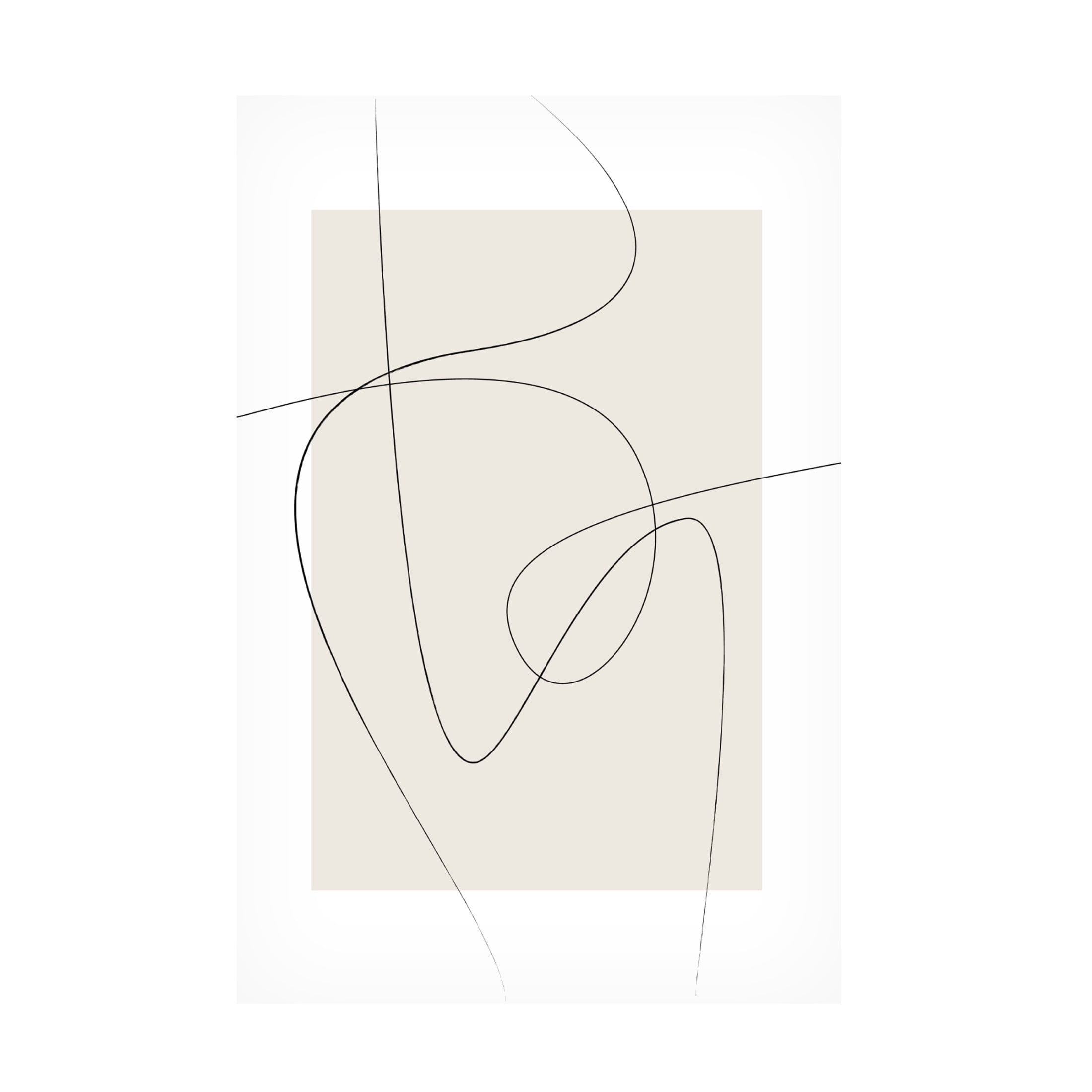 Trademark Fine Art Oju Design Beige Abstract Canvas Wall Art
