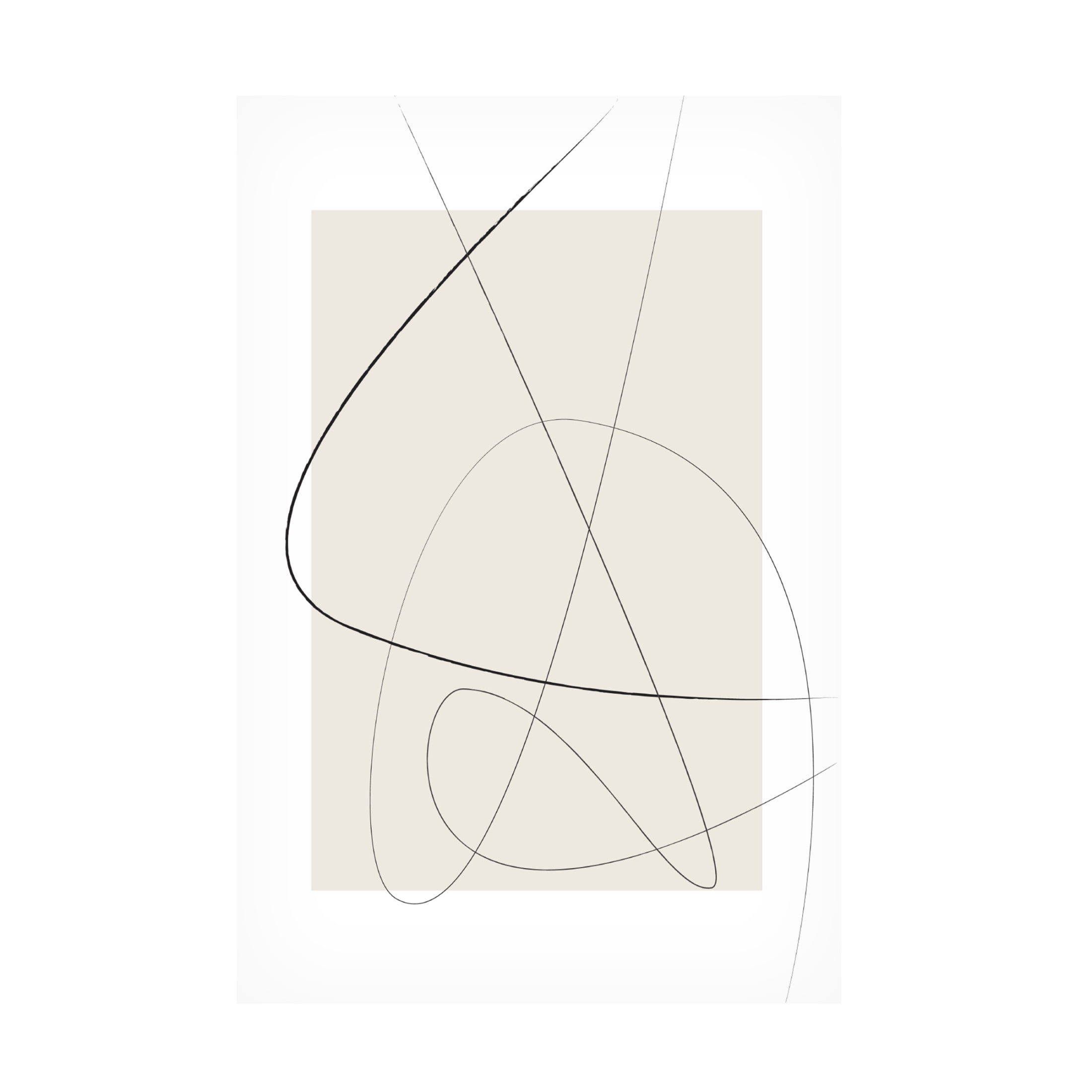 Trademark Fine Art Oju Design Beige Abstract Canvas Wall Art