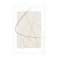 Trademark Fine Art Oju Design Beige Abstract Canvas Wall Art