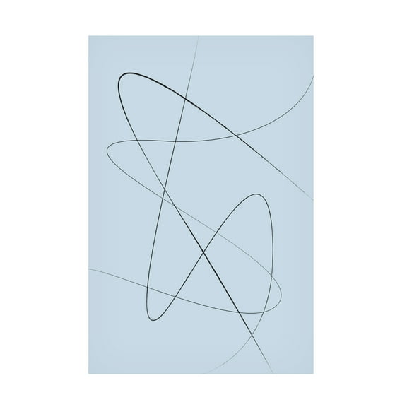 Trademark Fine Art Oju Design Blue Abstract No2 Canvas Wall Art