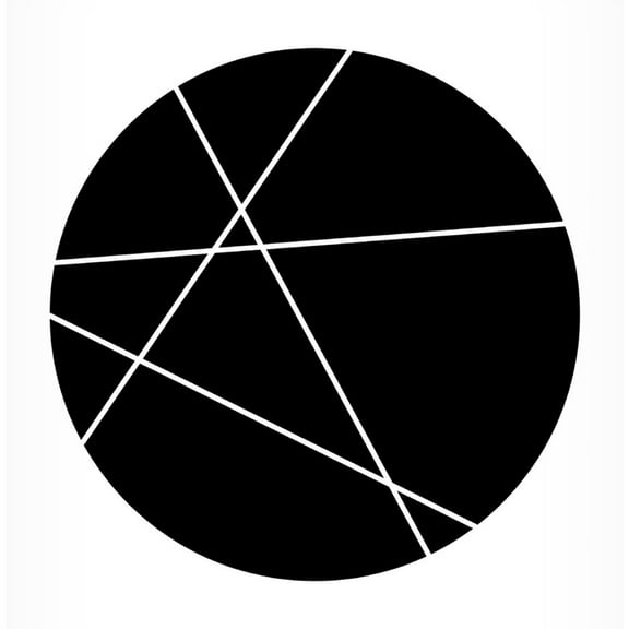 Trademark Fine Art Oju Design  Circle Line Canvas Wall Art