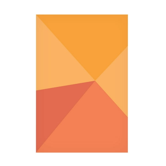 Trademark Fine Art Oju Design Four Triangles Canvas Wall Art