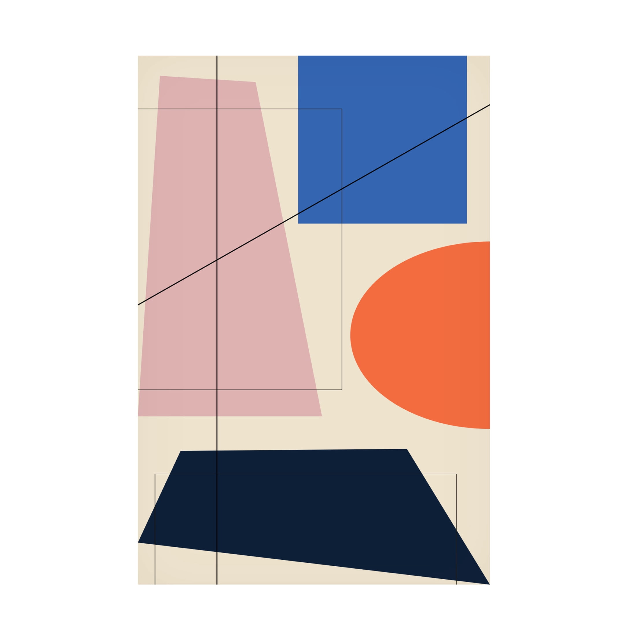 Trademark Fine Art Oju Design Geometric 4 Canvas Wall Art