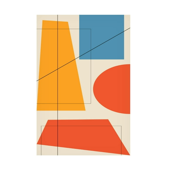 Trademark Fine Art Oju Design Geometric 5 Canvas Wall Art