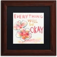 thumbnail image 1 of Trademark Fine Art "Okay" Canvas Art by Lisa Powell Braun, Black Matte, Wood Frame, 1 of 4