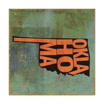 Trademark Fine Art 'Oklahoma' Canvas Art by Art Licensing Studio